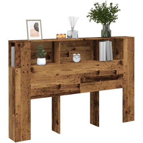 vidaXL Vzglavna omarica starinski les 160x18,5x103,5 cm inženirski les Cene
