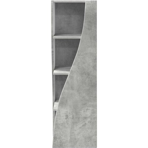  Kutni ormarić Betonski sivi 32x32x102cm Konstruirano drvo Slike