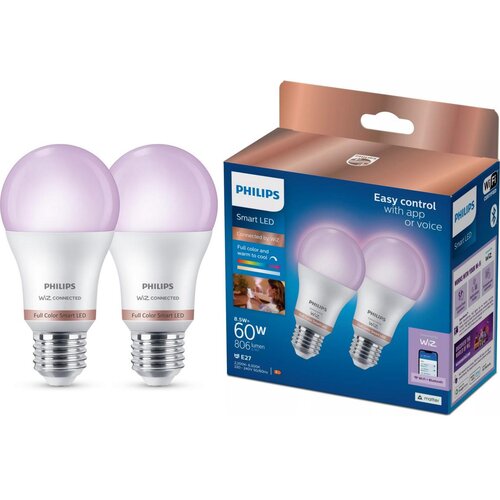  Set od 2 LED prigu&scaron;iva sijalica Philips SMART A60 E27/8,5W/230V 2200-6500K Cene