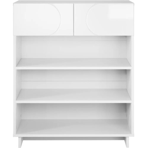  Ormarić za cipele 73 x 38 x 87 5 cm Konstruirano drvo - Bijela visokog sjaja Cene