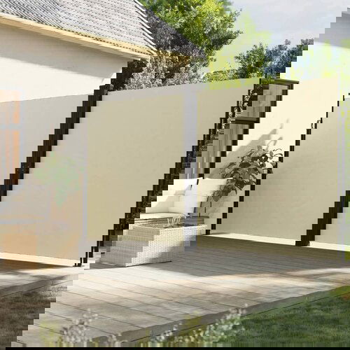 VidaXL Bočna tenda na uvlačenje krem 200 x 600 cm Slike
