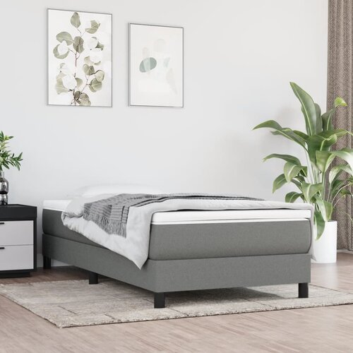 VidaXL Dječji madrac s džepičastim oprugama sivi 80x160 cm od tkanine Slike
