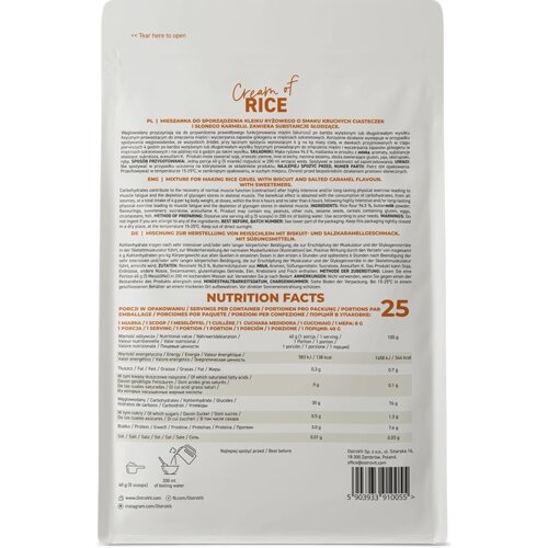 OSTROVIT cream of rice 1000 g &amp;ndash; instant pirinčana ka&amp;scaron;a bez &amp;scaron;ećera malina Slike