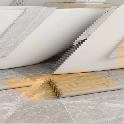 VidaXL Prostirke za kadu 2 kom 70 x 50 cm od bambusa Slike