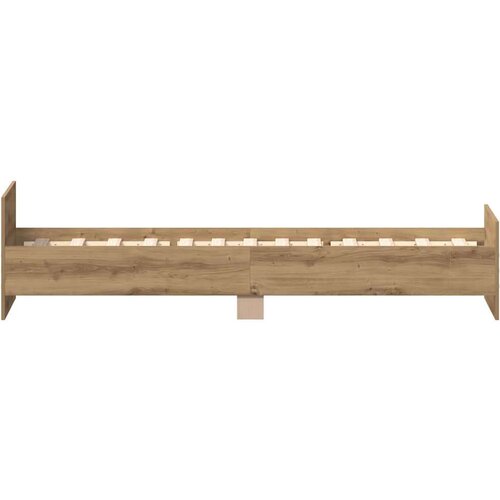 VidaXL Okvir kreveta bez madraca boja hrasta artisan 100x200 cm Slike