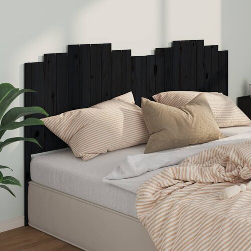vidaXL Uzglavlje za krevet crno 206 x 4 x 110 cm od masivne borovine Cijene
