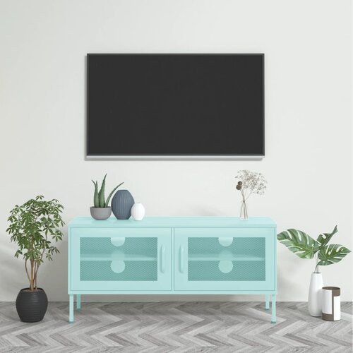 Furnova TV omarica mint zelena 105x35x50 cm jeklo, (21924815) Cene