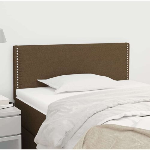  Posteljno vzglavje temno rjavo 80x5x78/88 cm blago, (20735851) Slike
