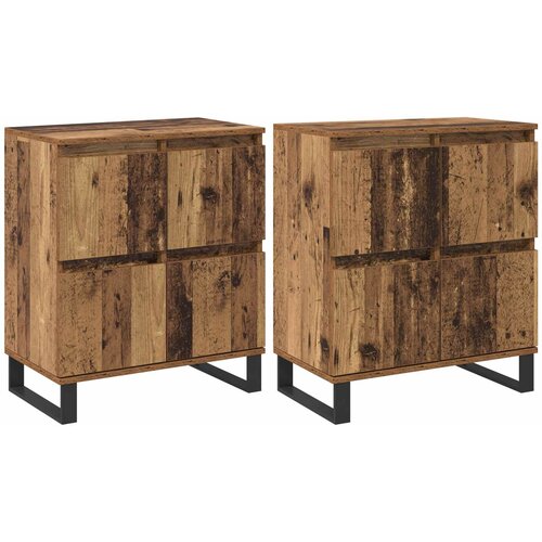  Kreveta 2 pcs Staro drvo 60 x 35 x 70 cm Slike