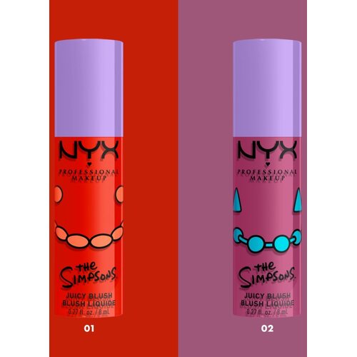 NYX Professional Makeup The Simpsons Fat Cheeks tekoče rdečilo odtenek Snarky Scarlet 8 ml Slike