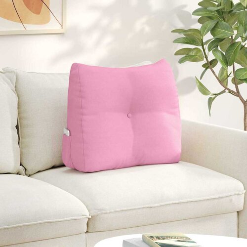 vidaXL Poglavni vzglavnik Roza 60 x 24 x 50 cm blago Cene