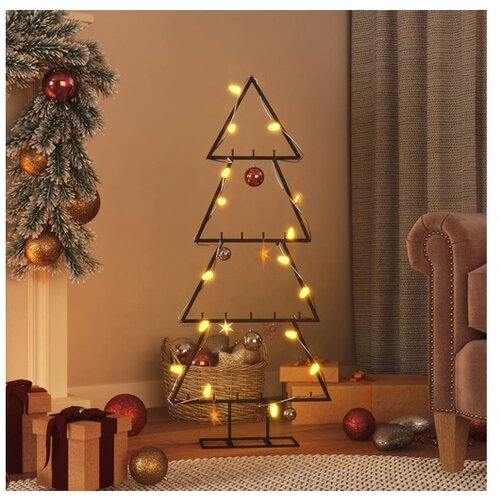 vidaXL Metalno ukrasno božićno drvce crno 90 cm Cijene