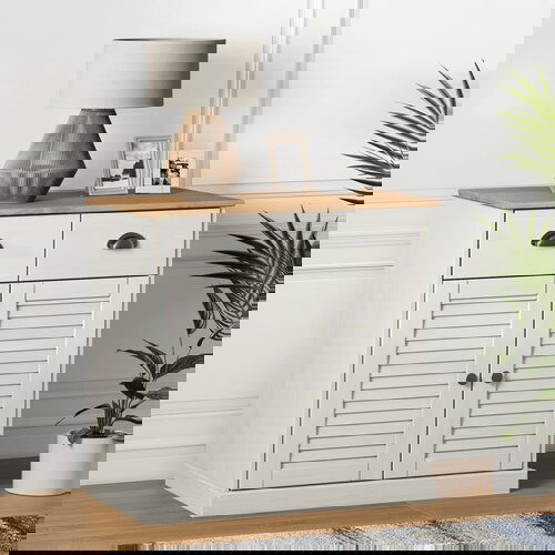 vidaXL Komoda s predali VIGO 78x40x75 cm bela trdna borovina Cene