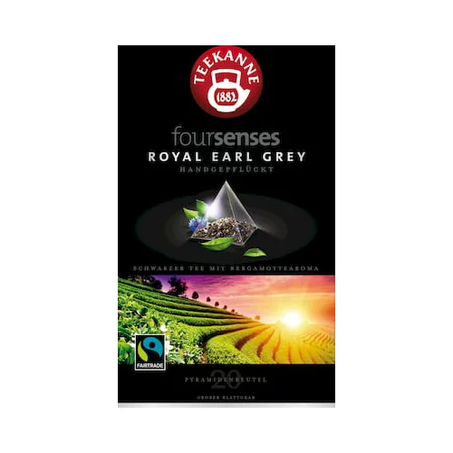 Teekanne Čajne piramide Foursenses Royal Earl Grey Fairtrade