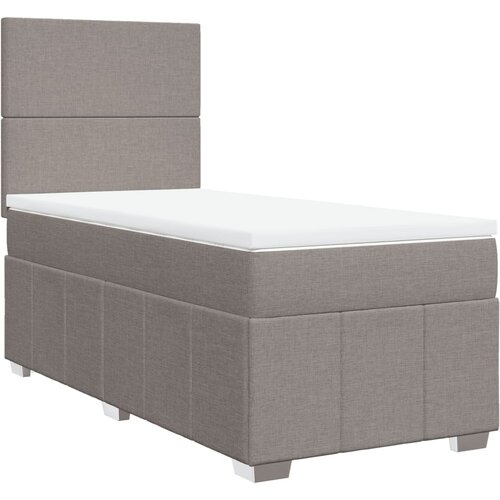 Maison Chic Box spring postelja - Vzmetna postelja z vzmetnico taupe 90x190 cm blago SL24017, (21879155) Cene
