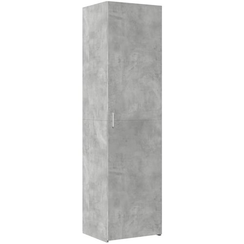 VidaXL Visoka omara betonsko siva 50x42,5x185 cm inženirski les, (21295730) Slike