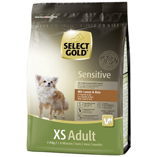 Select Gold Dog Sensitive XS Adult jagnjetina&pirinač 1 kg Slike
