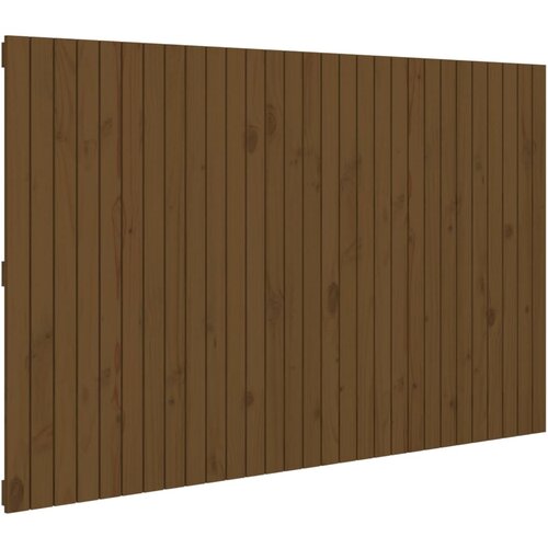 vidaXL Stensko posteljno vzglavje medeno rjavo 185x3x110 cm borovina, (20736435) Cene