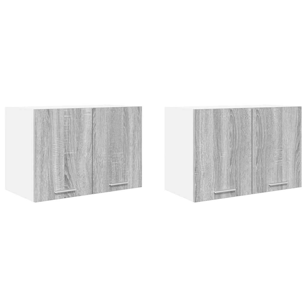  Viseći ormarić Riga 2 pcs Siva Sonoma i bijela 60 x 31 x 40 cm Slike