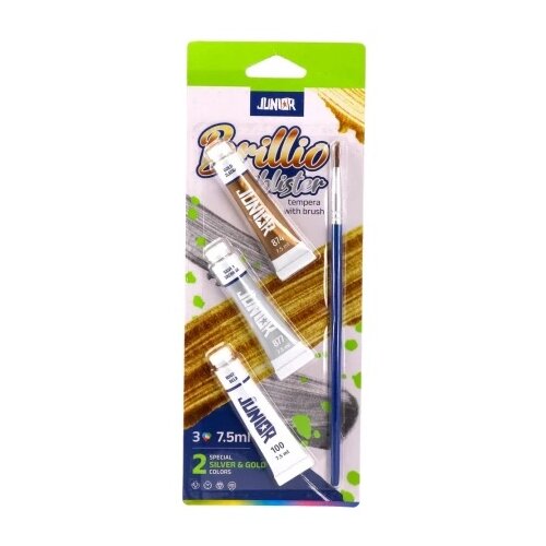 Junior brillio blister tempera sa četkicom 7.5ml 3k ( 132010 ) Slike