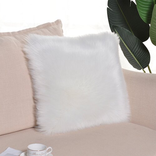 INF Dvoslojna prevleka iz umetnega volnena 40cm x 40cm &ndash; luksuzno mehka White, (5000286744) Cene