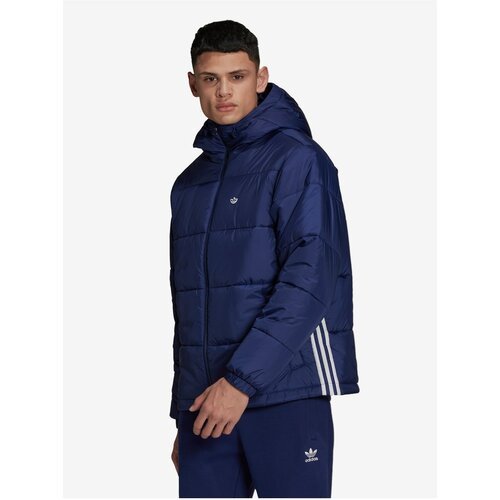 Adidas Dark Blue Men's Jacket with Hood Originals - Men Slike