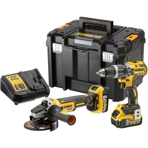 Dewalt set aku bu&amp;scaron;ilica i aku brusilica 18V 2x5Ah DCK2080P2T-QW Slike