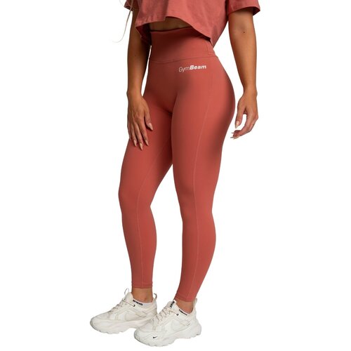 GymBeam ženske helanke visokog struka limitless cinnamon Slike