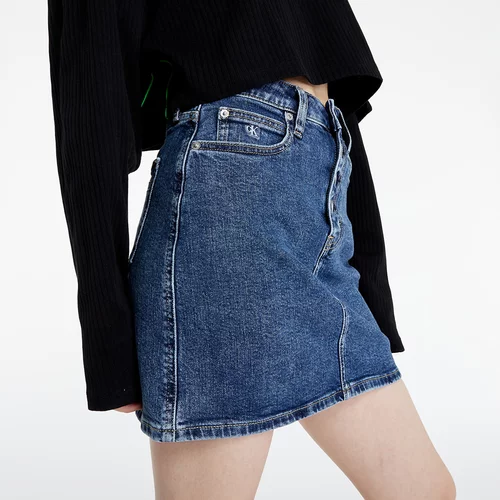 Calvin Klein Jeans High Rise Denim Mini Skirt