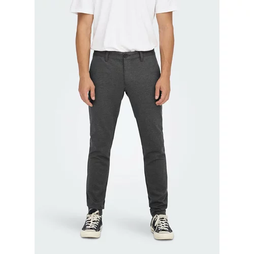 Only & Sons Chino hlače 22022911 Siva Tapered Fit