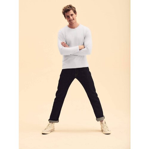Fruit Of The Loom White Men&amp;#039;s T-shirt Original Sleeve Slike