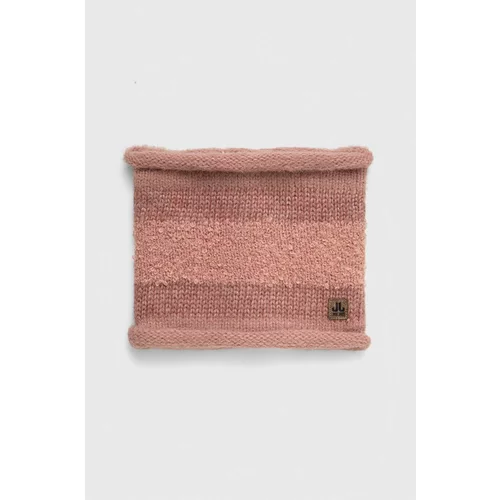 Jail Jam Veliki šal s primjesom vune boja: ružičasta, s uzorkom