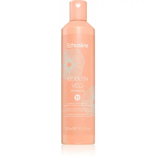 EchosLine Keratin veg Shampoo hranjivi šampon za regeneraciju i jačanje kose s aminokiselinama 300 ml