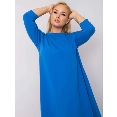Fashionhunters Blue asymmetrical dress