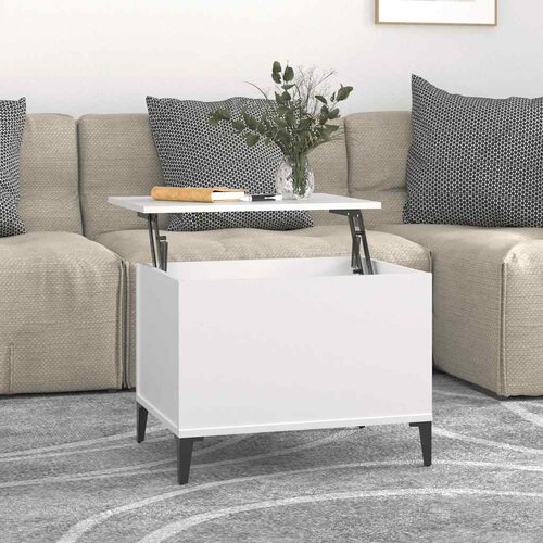  Stolić za kavu bijeli 60 x 44,5 x 45 cm od konstruiranog drva Cene