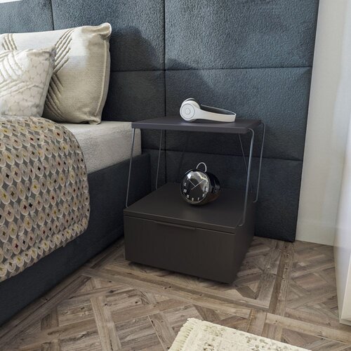 Hanah home Noćni ormarić Tekoba 42x52x41cm Antracit Cijene