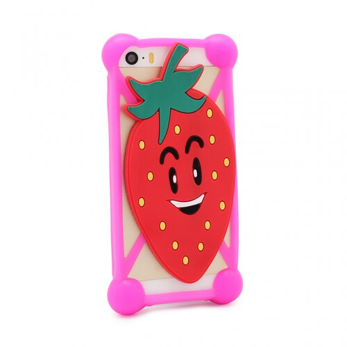  "maska univerzalna gumena za mobilni telefon 4.5-5.0"" fruit type 3 pink" Cene