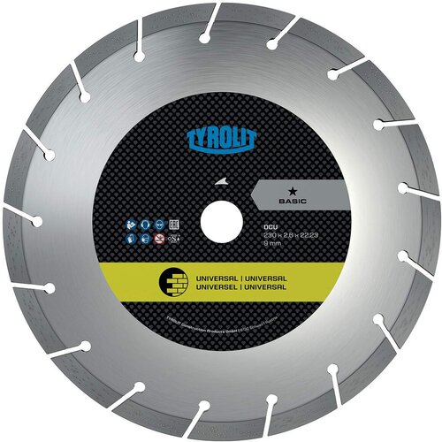 Tyrolit REZNA PLOČA DIJAMANT BASIC C73 DCU 230x2,6x22,23MM Slike