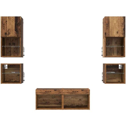  zidne jedinice 8 pcs Staro drvo Konstruirano drvo Slike