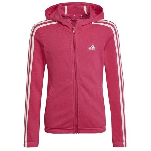 Adidas Essentials 3S Fullzip Hoodie JR Ružičasta Slike