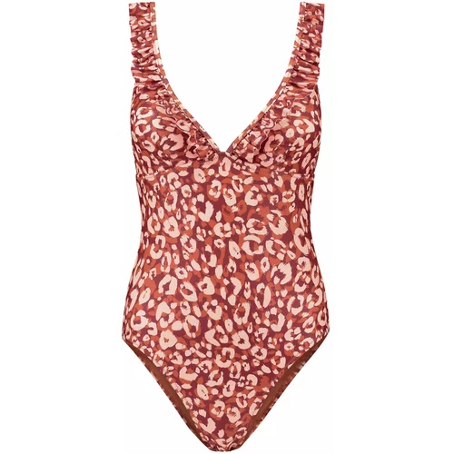 Shiwi Jednodijelni kupaći kostim nude / hrđavo smeđa / oker