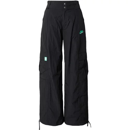 Nike Sportswear Cargo hlače žad / crna / bijela