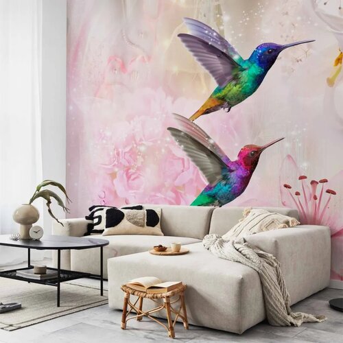  Foto tapeta - Colourful Hummingbirds (Pink) 196x140 Samoljepljiva Cene