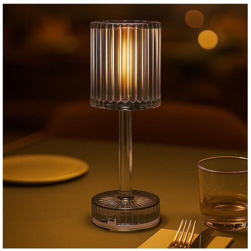 LED punjiva dodirna stona lampa SIMPLE LED/1W/5V 3000-6000K 2400 mAh zadimljena Cene