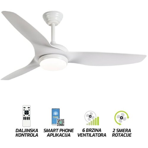 Forma Plafonski ventilator sa svetlom PF-B-132 beli Cene