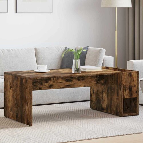  Kava Stol Dimljeni hrast 101,5 x 50 x 37 cm Konstruirano drvo Cijene