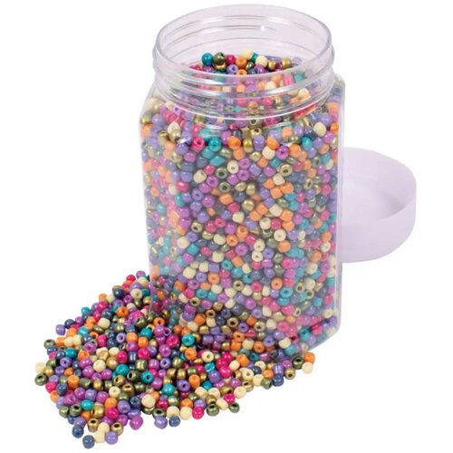 Playbox Set staklenih perli pastelnih boja mix – Ø 5 mm, ~500g Cene
