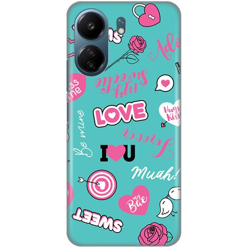 torbica silikonska print za xiaomi redmi 13C love Slike