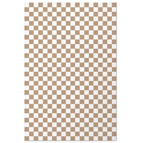  Plakat - Geometry and Browns - a chessboard pattern in neutral shades 40x60 Bez okvira Slike