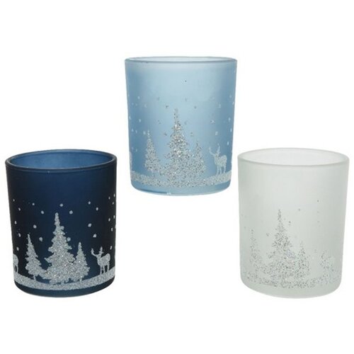 Dekordom svećnjak GLITTER 8cm 646544 - KMG Cene